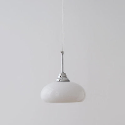 Nordic Minimalist Round Dome Glass 1-Light Pendant Light