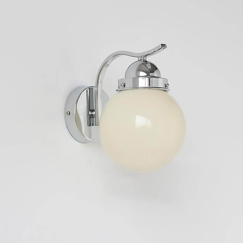 Modern Simplicity Glass Ball 1-Light Wall Sconce Lamp For Living Room