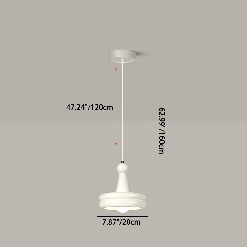 Modern Minimalist Round Sphere Iron Metal Glass 1-Light Pendant Light For Bedroom