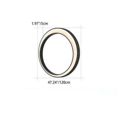 Modern Minimalist Crescent Circle Stainless Steel PC Waterproof LED Wall Sconce Lamp For Outdoor Patio