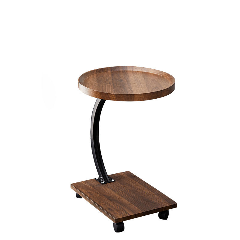 Modern Transitional Wood Iron Coffee Table 2-Tier For Living Room