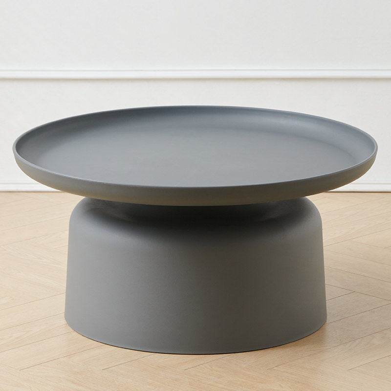 Contemporary Scandinavian Round Plastic PVC Coffee Table For Living Room