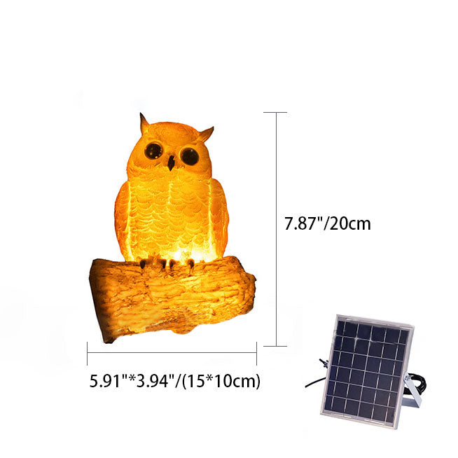 Solar Decorative Birds Resin Fiberglass Waterproof LED Outdoor Landscape Lights