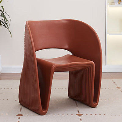 Modern Minimalist U-Shape PE Plastic Chair Backrest For Living Room