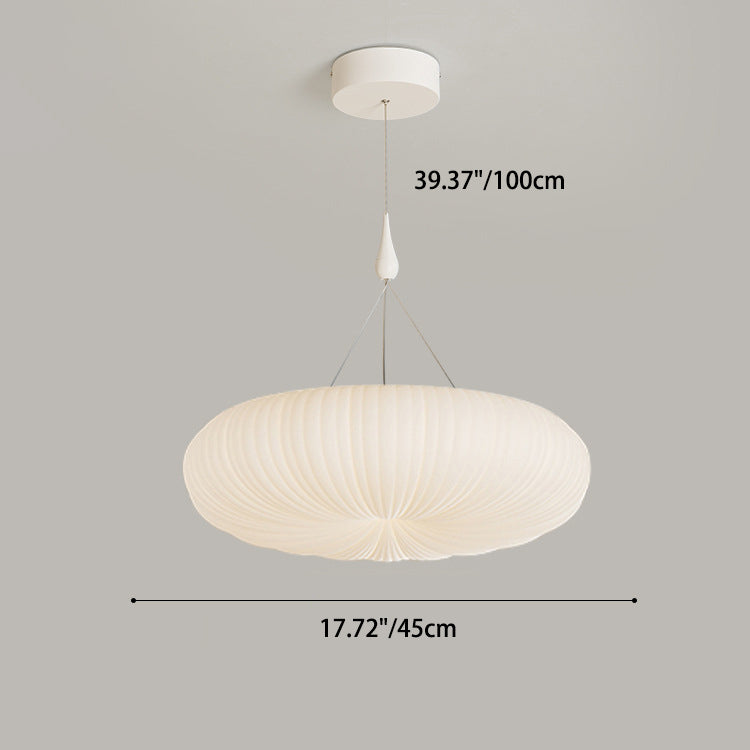 Modern Minimalist Acrylic Pumpkin Shade LED Pendant Light For Bedroom