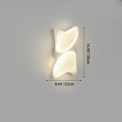 Contemporary Creative PE Geometric Shade Hardware LED Wall Sconce Lamp For Bedroom