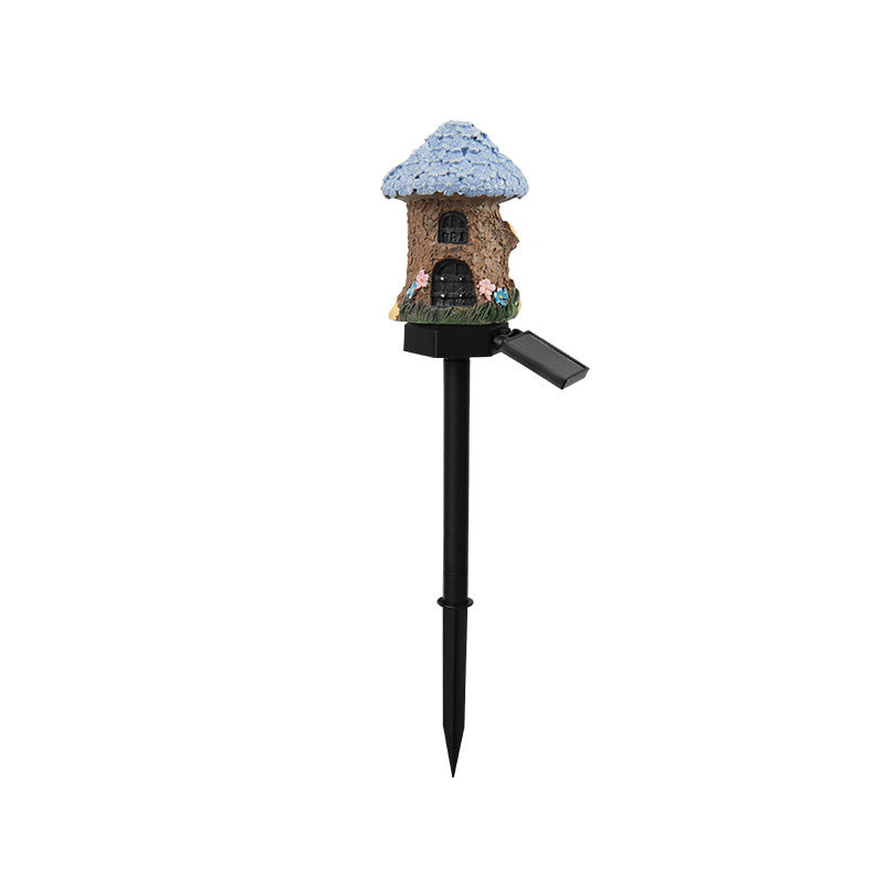 Modern Art Deco Waterproof Solar Plastic Resin Eagle Panda Squirrel House Simulated Animal LED Outdoor Light For Garden