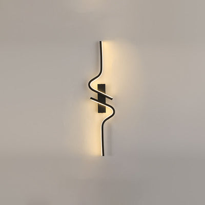 Contemporary Creative Strip Aluminum Silicon Gel LED Wall Sconce Lamp For Living Room