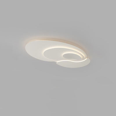 Modern Minimalist Round Iron LED Flush Mount Ceiling Light For Living Room