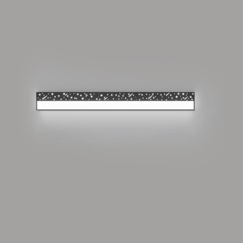 Modern Minimalist Rectangle Iron Acrylic LED Wall Sconce Lamp For Living Room