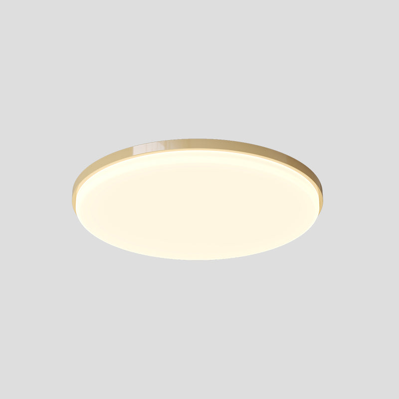 Modern Minimalist Iron Acrylic Round Triangle LED Flush Mount Ceiling Light For Living Room