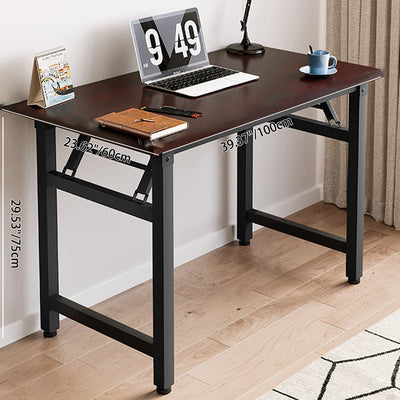 Modern Simplicity Rectangular MDF Steel Desks Foldable For Home Office