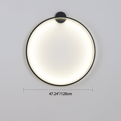 Modern Minimalist Aluminum Acrylic Round LED Wall Sconce Lamp For Bedroom