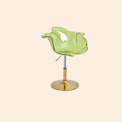 Contemporary Creative Petal Shape Acrylic Liftable Dining Chair Backrest Armrest For Dining Room