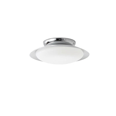 Zeitgenössische skandinavische Macaron geometrische Halbkreis Schatten LED Semi-Flush Mount Deckenleuchte für Wohnzimmer 