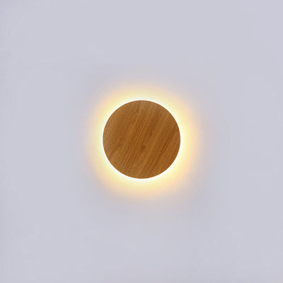 Modern Minimalist Round Eclipse Iron LED Wall Sconce Lamp For Living Room