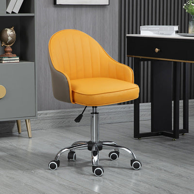 Modern Simplicity Leather Sponge Stainless Steel SGS Desk Chair Backrest Movable For Home Office