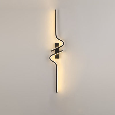 Contemporary Creative Strip Aluminum Silicon Gel LED Wall Sconce Lamp For Living Room