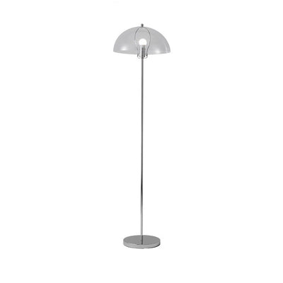 Modern Simplicity Half Round Long Acrylic Iron 1-Light Standing Floor Lamp For Living Room