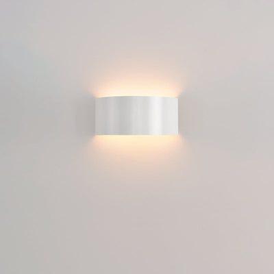 Modern Minimalist Half Round Iron LED Wall Sconce Lamp For Living Room