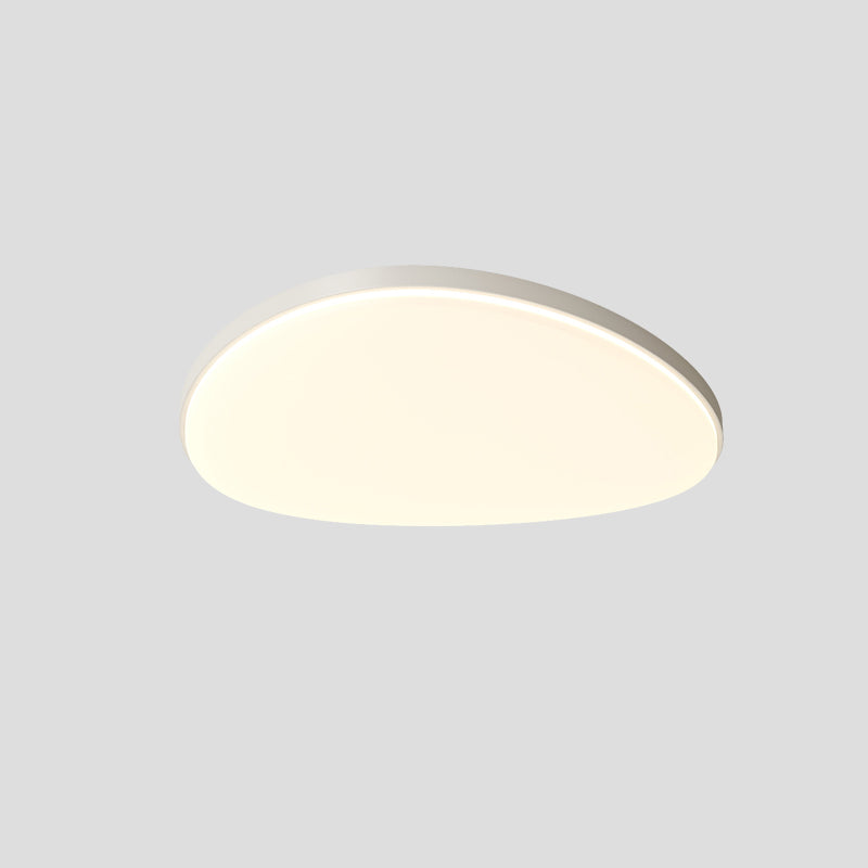 Modern Minimalist Iron Acrylic Round Triangle LED Flush Mount Ceiling Light For Living Room