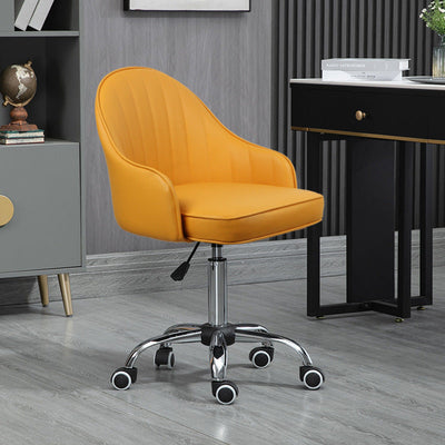 Modern Simplicity Leather Sponge Stainless Steel SGS Desk Chair Backrest Movable For Home Office