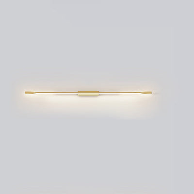 Modern Minimalist Aluminum Straight Line Silicone LED Wall Sconce Lamp For Living Room