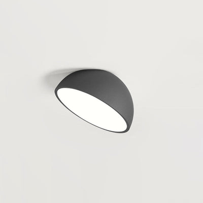 Contemporary Simplicity Round Iron Acrylic LED Semi-Flush Mount Ceiling Light For Study