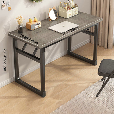 Modern Simplicity Rectangular MDF Steel Desks Foldable For Home Office