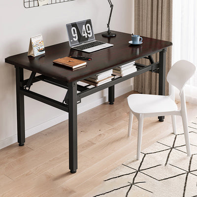 Modern Simplicity Rectangular MDF Steel Desks Foldable For Home Office