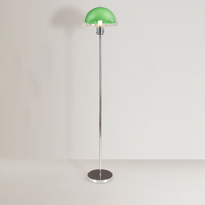 Modern Simplicity Half Round Long Acrylic Iron 1-Light Standing Floor Lamp For Living Room