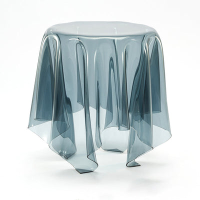 Contemporary Scandinavian Round Tablecloth Acrylic End Table For Living Room