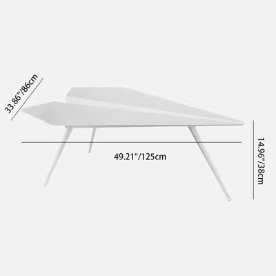 Modern Art Deco Plane Triangle Iron Coffee Table For Living Room