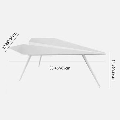 Modern Art Deco Plane Triangle Iron Coffee Table For Living Room