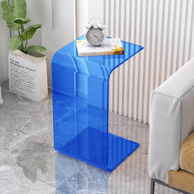 Modern Minimalist Rectangular Acrylic Side Table For Living Room