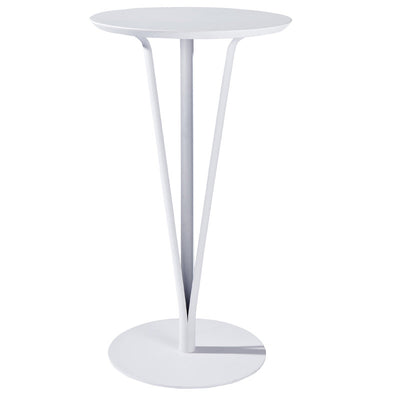 Modern Minimalist Round Iron Steel Plate Bar Table For Dining Room