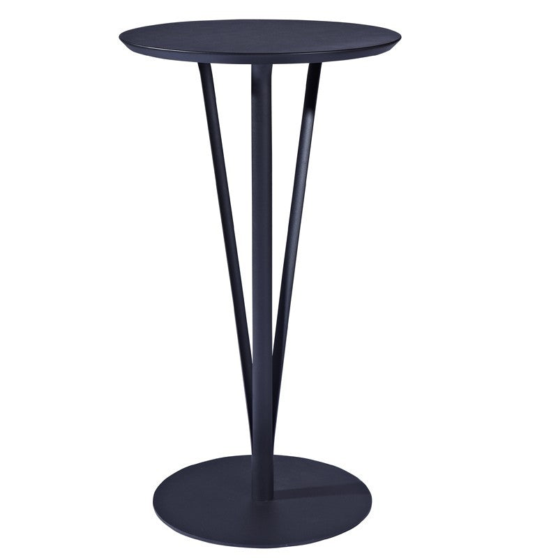 Modern Minimalist Round Iron Steel Plate Bar Table For Dining Room