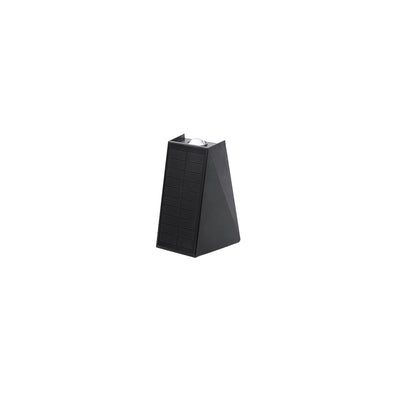 Simple Solar Bright Geometric Square Outdoor Waterproof LED Wall Sconce Lamp