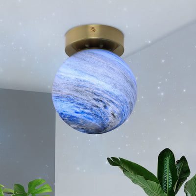 Nordic Creative Planet Glass Orb Wandleuchte mit 1 Licht