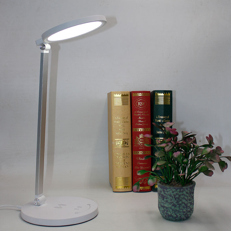 Lampe de bureau LED en aluminium tactile de chargement sans fil pliable simple et moderne 