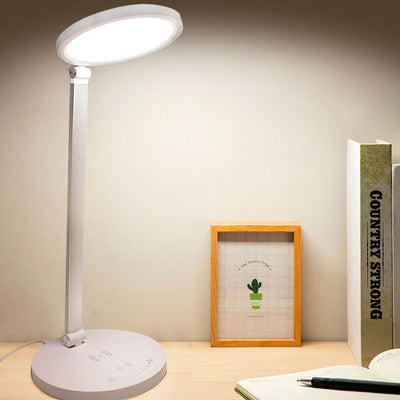 Lampe de bureau LED en aluminium tactile de chargement sans fil pliable simple et moderne 