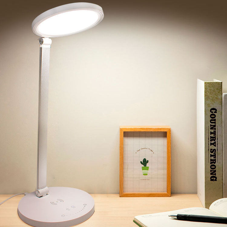 Lampe de bureau LED en aluminium tactile de chargement sans fil pliable simple et moderne 