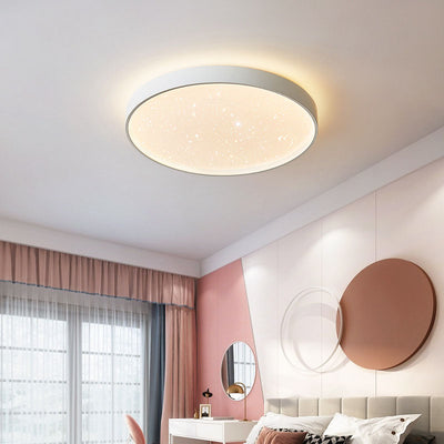 Modern Creative Round Starry Sky Effect LED Flush Mount Ceiling Light