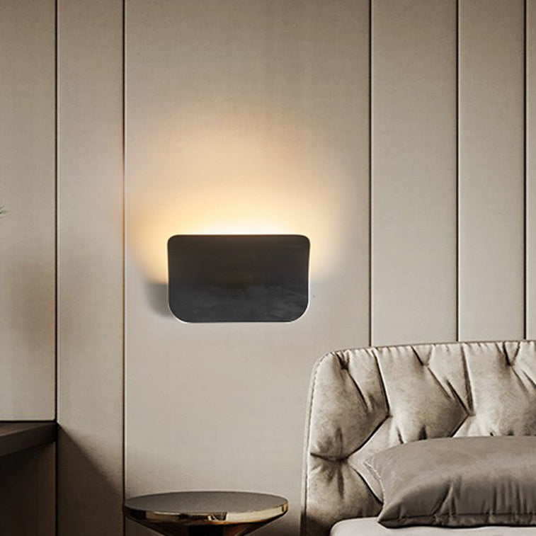 Nordic Simple Square Flat Bending LED Wall Sconce Lamp