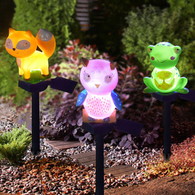 Animaux modernes pelouse extérieure solaire LED jardin sol insérer lumière de paysage 