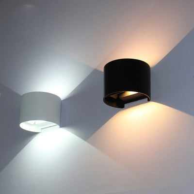 Simple Intelligent Cylindrical APP Dimming Waterproof LED Wall Sconce Lamp