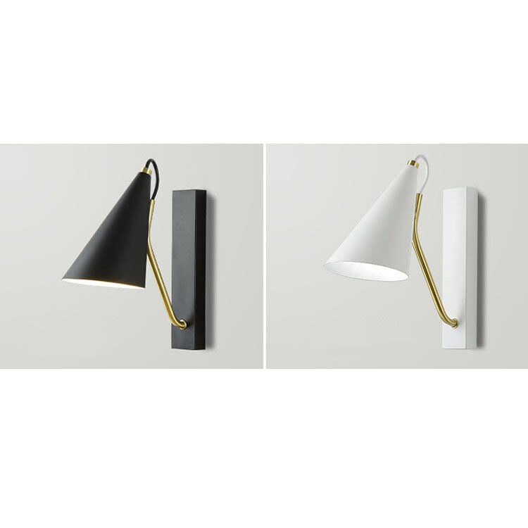 Nordic Simple Cone Metal 1-Light Wall Sconce Lamp