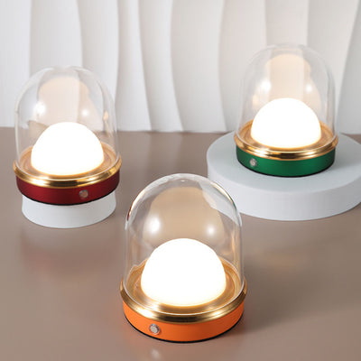 Lampe de table d'extérieur rechargeable à LED en acrylique, capsule spatiale créative nordique