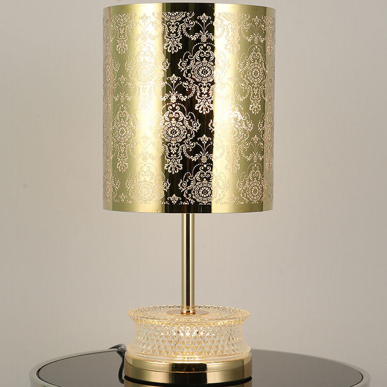 Moderne Luxus-Edelstahlsäule aus geschnitztem Acryl mit 1 Leuchte