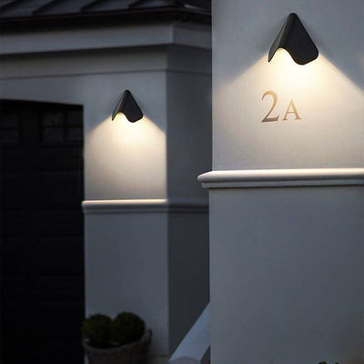 Outdoor Simple Triangle Geometric Aluminum LED Waterproof Wall Sconce Lamp